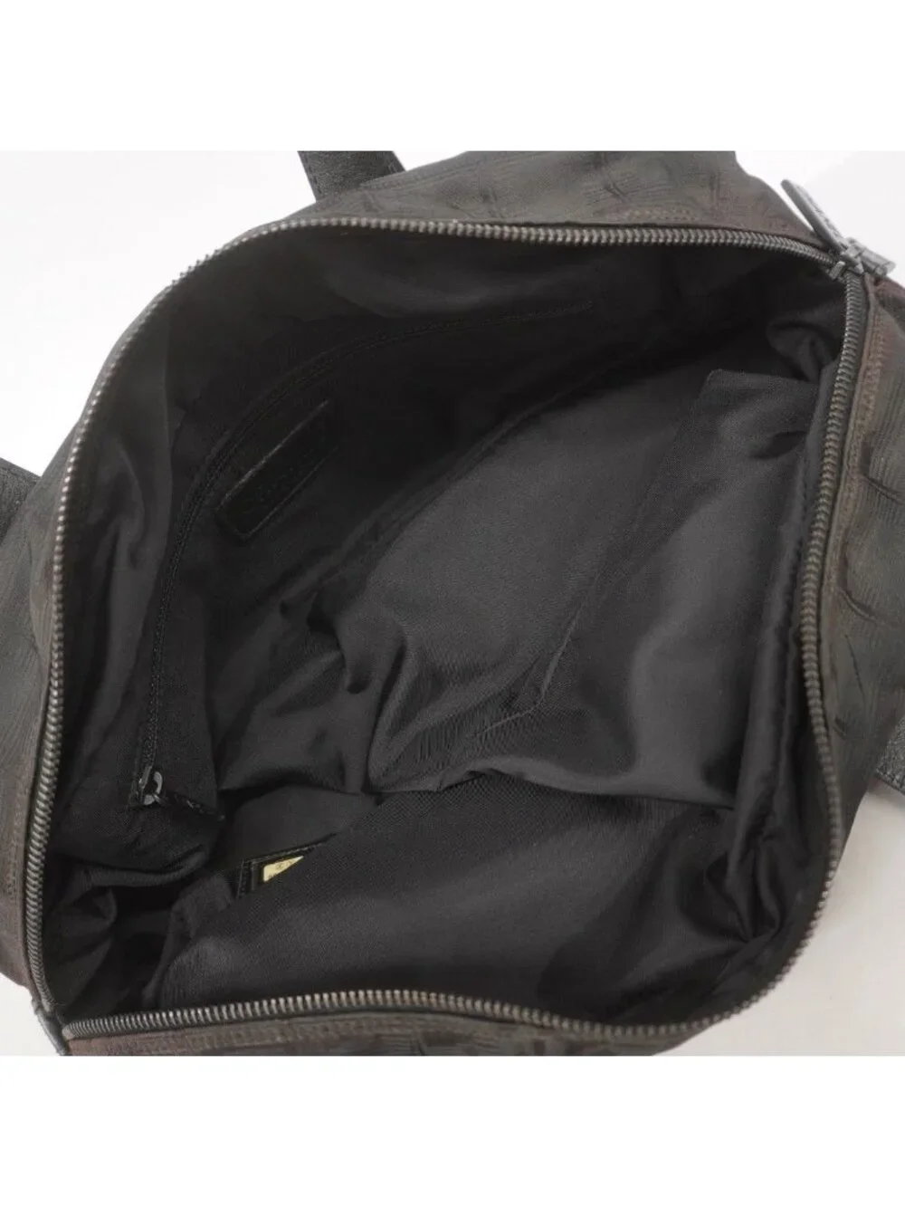 Chanel Handbag New Travel Nylon Black Silver